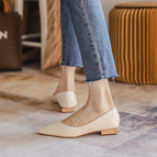 2022 new fashion casual professional women's shoes shallow mouth korean shoes square toe soft bottom scoop shoes A86-1