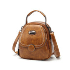 2021 women bag new retro single shoulder messenger lady small square soft leather large capacity backpack D213