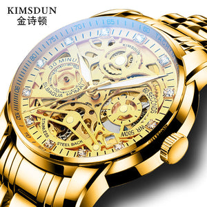 KIMSDUN NEW fashion trend automatic mechanical watch hollow watch men's sports waterproof men's watch K-1975A