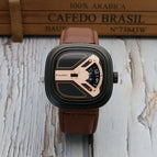 Punk Style Turntable Boys New Concept Watch Trendy Men's Fashion Watch All-Match Belt Quartz casual student's Watch