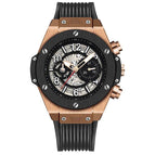 KIMSDUN Watch Men's Fashion Silicone Automatic Skeleton Mechanical men's casual Watch K-523A