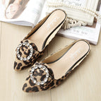 Women's sandals flat and soft soles women's fashion pearl rhinestone shoes slippers women's plus size shoes A1-3-6