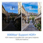 X96 Max Plus TV Box S905X3 Quad-core 64-bit Chipset CPU Cortex-A55 Android 9.0 TV Set Top Box Suppo