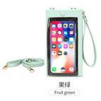 Touch screen mobile phone bag women's mini bag all-match small fresh shoulder messenger bag long wallet QB315