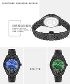 Pintime Watch Men's Quartz Popular Watch Diamond Dial casual men Simple calendar watch 1573