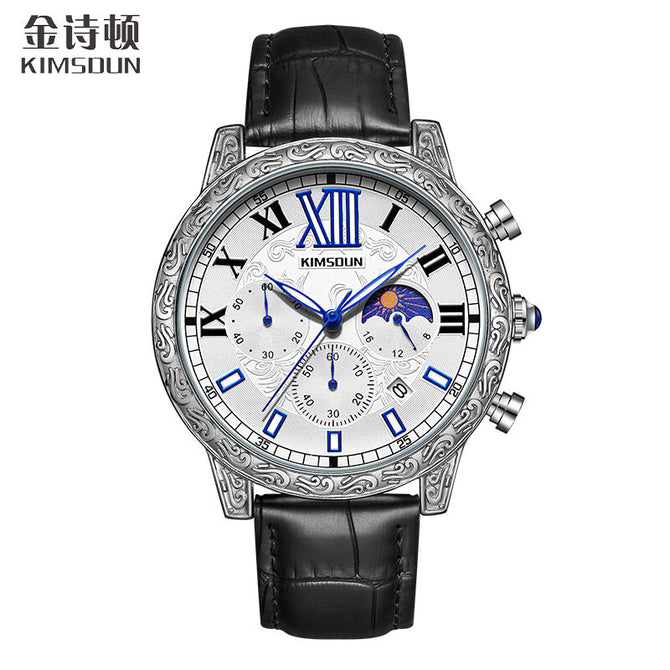 2022 new KIMSDUN men's watch fashion luminous waterproof quartz watch sports watch men's watch K-1806B