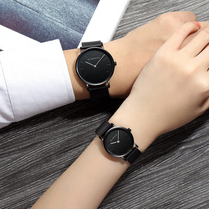 CHENXI Watch Student Simple Ultra-Thin Fashion Couple's Watch Douyin Mesh Strap Watch Men's and Women's Wrist Watch CX-076h