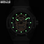 BAOGELA Skull Silicone Men's Watch Waterproof Luminous Sports Quartz Watch 1902
