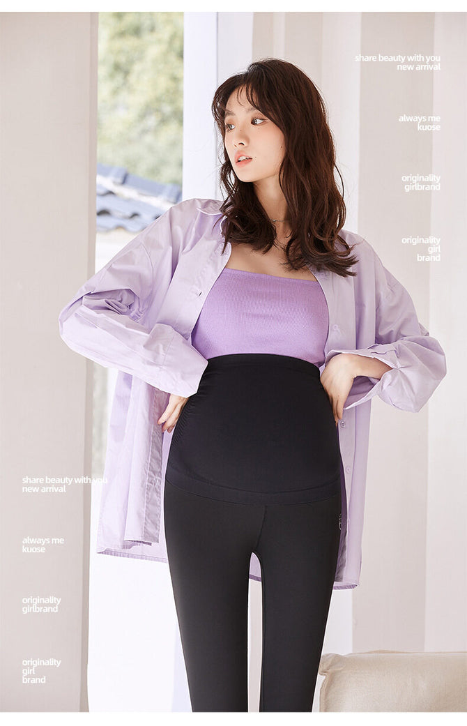 Pregnant Women pants Leggings Thin 2023 Spring and Summer New Maternity Pants Pregnant Weight hold Pants Pregnant Women 6129