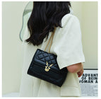 Lingge chain small bag female summer 2022 new trendy fashion messenger bag shoulder small square bag