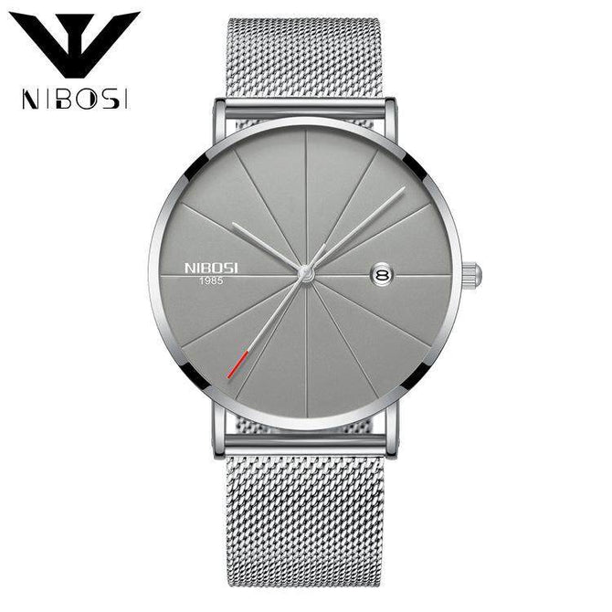 NIBOSI 2321 Ultra Thin Fashion Men Watch Top Luxury Brand Business Quartz Watches Waterproof Sports Watch Men Clock