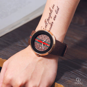 Guou 8192 Big Dial Watch Neutral Fashion Trend Men's Quartz Watch Student Versatile Calendar Silicone Couple Watch
