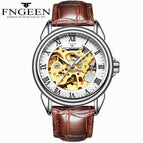 Fngeen Men's Watch Waterproof Fashion Student Men's Watch Double-Sided Hollow Automatic Mechanical Watch 8866