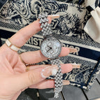 DINIMI 8242 2022 New Women's Watch Water Diamond Luxury Watch Women's Waterproof Rotary Dial Quartz Women's Watch