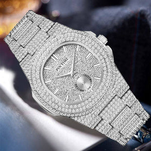 Pintime Wrist Watch Starry Sky Fashion Rhinestone Watch Luxury Diamond Watch men and women Watch 2548G