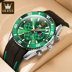 OLEVS Watch for men multi-function three-eye six-needle sports men's watch 9916DS