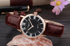 CHENXI Couple's Watch Men's Watch 076b Ultra-Thin Fashion Watch Women's quartz casual watch CX-076B leather