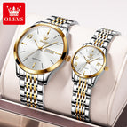 OLEVS Couple watch men and women Automatic mechanical watch waterproof luminous couple lover casual Watch 6632