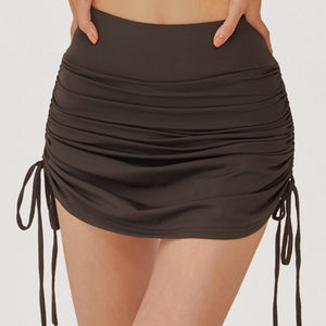 2021 new yoga clothes shorts skirt sports fitness running anti light Yoga short skirt sports hot skirt qd53