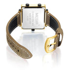 Megir Men's Watch Retro Fashion Square Multi Time Zone Watch Sports Watch 2069