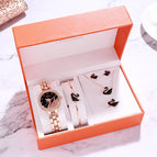 Women watch bracelet watch fashion lady students quartz swan watch set box gift zy037