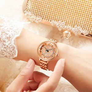 YASHIDUN ladies watch fashion temperament quartz watch time to run women's watch Y5037