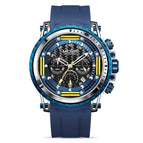 Megir Watch Men's Luminous Waterproof Chronograph Silicone Sports Watch Fashion Quartz Men's Watch 2143