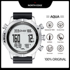 NORTH EDGE AQUA 5800mAh New Arrival Original Men's Professional Diving Computer Watch Scuba Male Watches Free Diving Waterproof 100M Altimeter Barometer Compass