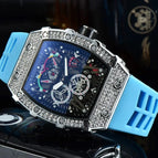 Watch for mem Richard European-Style Diamond Quartz Watch Fashion Sports Barrel-Shaped in Stock 9791