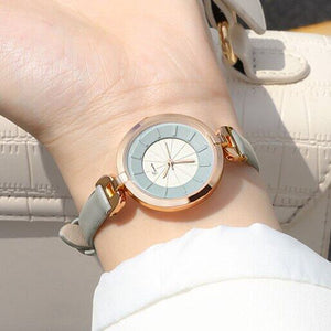 EAVANLIN 880 Women Quartz Watches Slim Leather Watchband New Fashion Ladie Watch Waterproof Female Wristwatches Clocks
