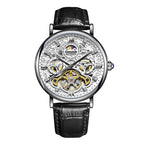 KIMSDUN Tourbillon Engraved Hollow Automatic Mechanical Watch Men's Waterproof Business Watch K-2031A