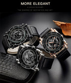 Oulm watch for men new Korean personalized calendar luminous leather watch fashion quartz watch HP3399