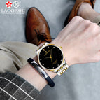 LAOGESHI Fashion Couple Watch Classic Waterproof Quartz Watch for Men and Women love watch