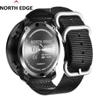 NORTH EDGE Apache3 jam tangan lelaki Men Sport Outdoor Watch Waterproof 50M Military Army Watch Running Swimming Altimeter Barometer Compass WATCH