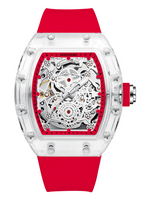 KIMSDUN Transparent Richard Waterproof Hollow Automatic Mechanical Watch Men's Watch Fashion Wine Barrel Miller K-2015A