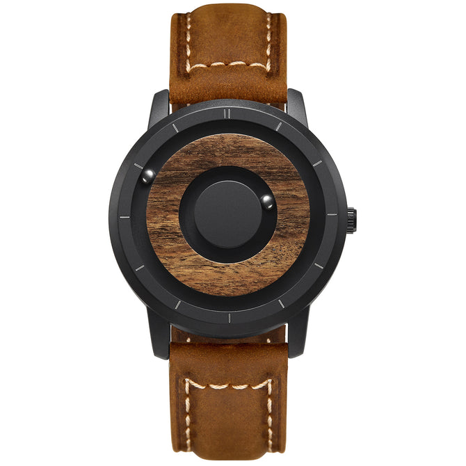 EUTOUR E022 men's watch New double steel ball personality watch creativity pointless concept network red trend quartz popular couple skin with box gift for men strap
