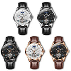 OLEVS Watch for men Automatic Mechanical Watch Skeleton Multifunctional Men's Watch 6652cs
