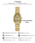 BW High-end Snake-shaped Bracelet Women's Watch Full Rhinestone Fashion Women's Watch Quartz Watch