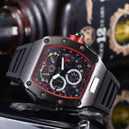 Men's watch 6-Pin Running Seconds Quartz Men's Watch European Barrel-Shaped Watch Multifunctional Watch 9791