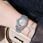 BW women watch Net Red fashion Full Diamond Gypsophila Bracelet Waterproof Quartz girls Watch 91092