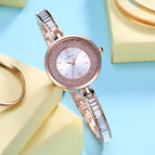 New Full Diamond Bracelet Bracelet Watch Ladies Fashion Luxury Waterproof Ladies Watch K-8014L