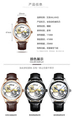 Automatic hollow mechanical watch male Korean fashion waterproof men's mechanical watch AL-8625