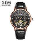 KIMSDUN Sun Moon Star Watch Men's Automatic Mechanical Watch Waterproof Skeleton Tourbillon Men's Watch K-2030A