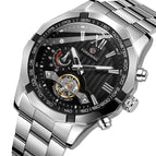 New Forsining Mechanical Watch Men's Fashion Casual Flywheel Toy Automatic Mechanical Watch SLZe260