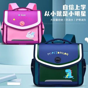 New primary school students horizontal schoolbag male 6-12 years old flip student schoolbag cartoon cute boys and girls backpack