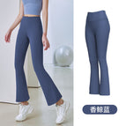 Women's Fitness pants Skinny Hip Raise Quick-Drying Breathable High Waist Slim Fit Elegant Wide Leg Sports dancing yoga pants JYMK025