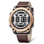 Megir Men's Watch Personalized Roller Waterproof Leather Business Sports Watch Men's Quartz Watch 2142