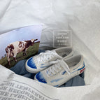 Classic all-match low-cut one-step girl white shoes 2021 fall new cute graffiti canvas shoes 539