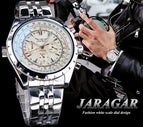 New Jaragar men's fashion leisure hollow multi-functional large dial Automatic mechanical men casual watch SLZf64