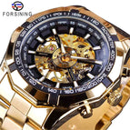 Forsining European and American Men's Fashion luminous Watch Automatic Mechanical men business casual Watch SLZ56